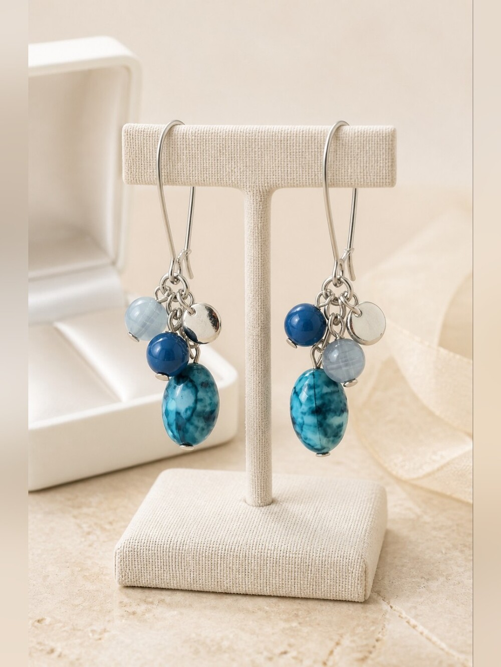Earrings Vintge Blue